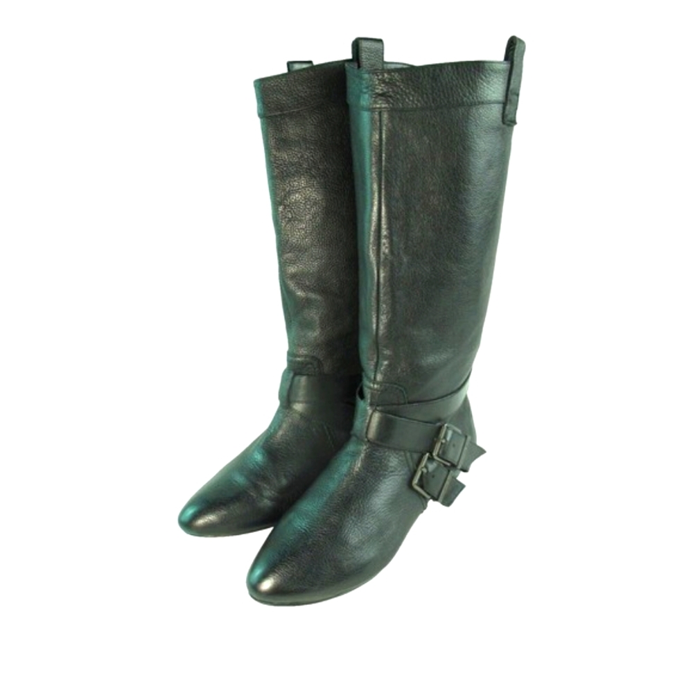 Gianni Bini Women's Boots Black Leather Size 8 M